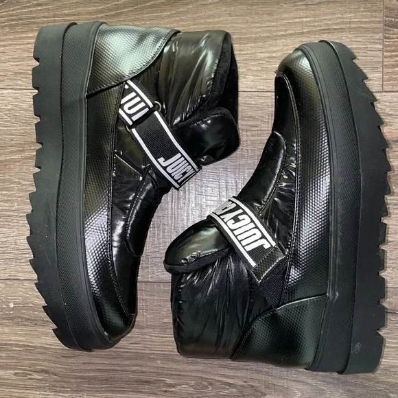 Juicy Couture Velcro closure Snow boots size 10 - Picture 4 of 6
